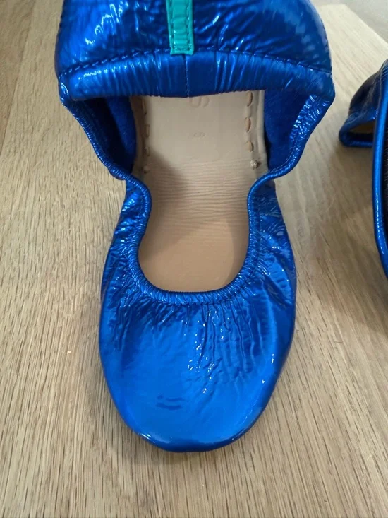 Tieks Sapphire Blue Patent Leather Ballet Flats - Picture 3 of 5